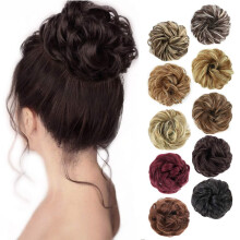Limei messy hair bun chignon extension 1 piece