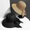 (56-58cm, Black) Adjustable Womens Sun Hat Outdoors Selected Materials Leisure Sunscreen Cap 2