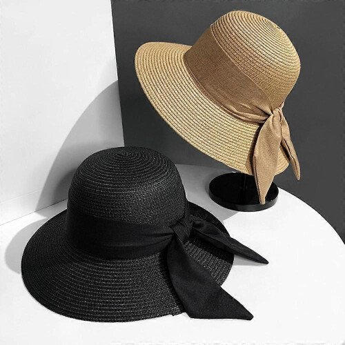 (56-58cm, navy) Adjustable Womens Sun Hat Outdoors Selected Materials Leisure Sunscreen Cap 1