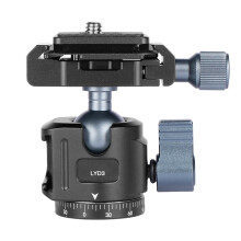 Universal tripod ball head pan-tilt 360 quick release