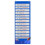 Cloth Daily Schedule Pocket Chart with 26 Double-Sided 5
