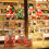 Christmas window decoration with Santa and tree silhouette, 7
