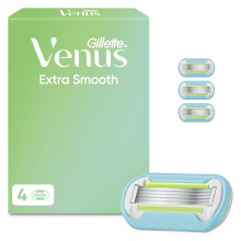 Gillette Venus Extra Smooth Women's Razor Blade Refills, Pack of 4, 5 blades for