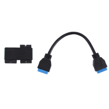 USB 3.0 19-pin motherboard hub adapter 1-to-2