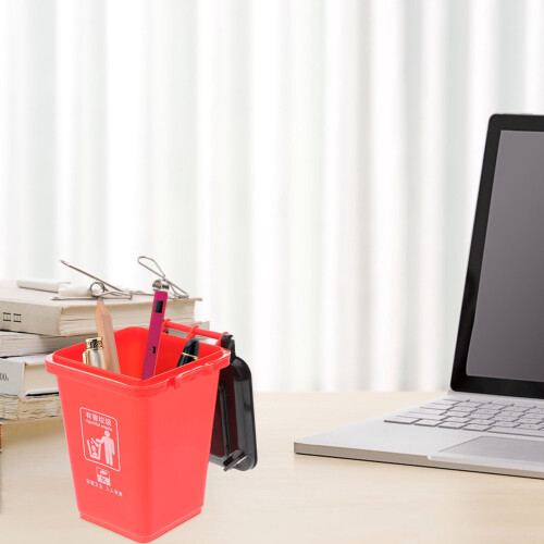 Haust pen holder trash can shape desktop organizer 2 pcs 1