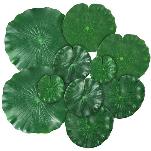 Limei artificial floating foam lotus leaves 6 pcs 4 inch