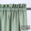 Kitchen Cafe Curtains Waffle Texture Light Filtering Sage 2 4