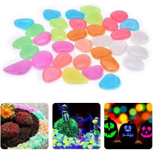 Glow-in-the-Dark Rocks Green 0.9 inch 100 pcs