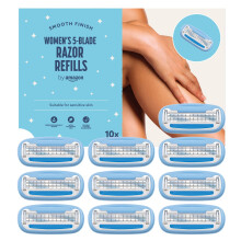 by Amazon Women's Razor 5-Blade Refills, Pack of 10