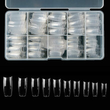 Limei acrylic false nail tips clear 500 pcs 10 sizes