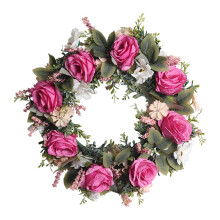 Artificial Rose Wreath 18 Inch Door and Wall Decor