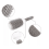HeeHom ceramic ionic round hair brush 2 inch 3