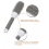 HeeHom ceramic ionic round hair brush 2 inch 4