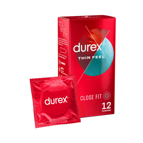 Durex Durex Thin Feel Close Fit Condoms, 12 Pk