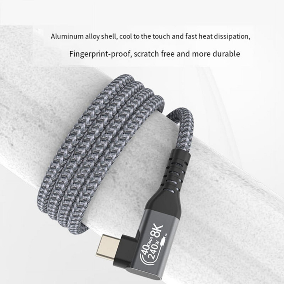 Usb4 Type-C Cable 90 40Gbps 240W Pd 1.5M 9370362129567