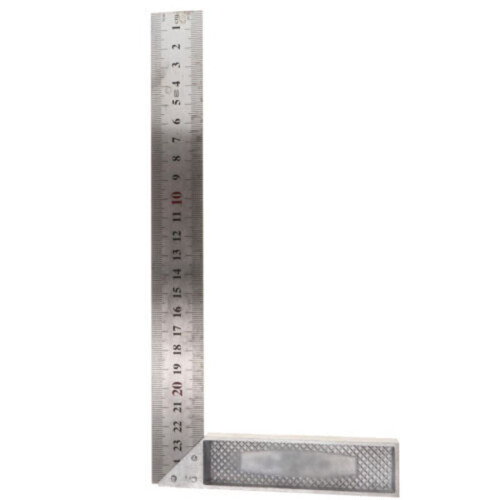 Carpenter L-Square Ruler 250-600mm Silver 4 Sizes 1