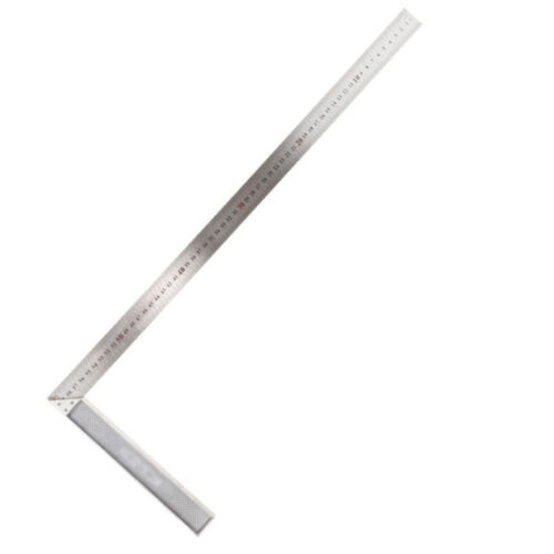 Carpenter L-Square Ruler 250-600mm Silver 4 Sizes 2