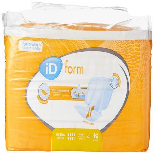 iD Sensitive Form Extra Plus Disposable Incontinence Pad – Super Absorbent, Disc