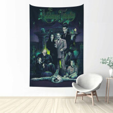 Addams Family Tapestry Wall Hanging 60x51 inch