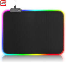 Gaming Mouse Pad RGB LED Black