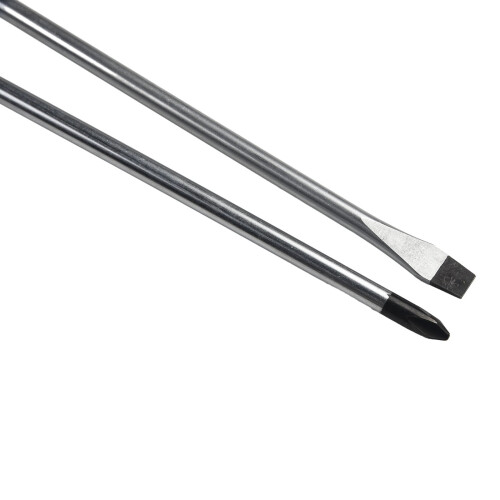 Magnetic Slotted Screwdriver 12 Inch Rubber Handle 1
