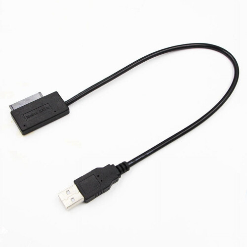 USB 2.0 SATA Adapter Cable for Slimline CD/DVD Drive 35cm