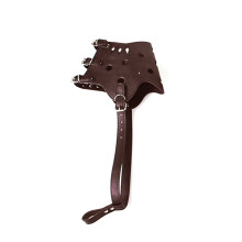 PU Leather Dog Muzzle Adjustable Mesh Grooming