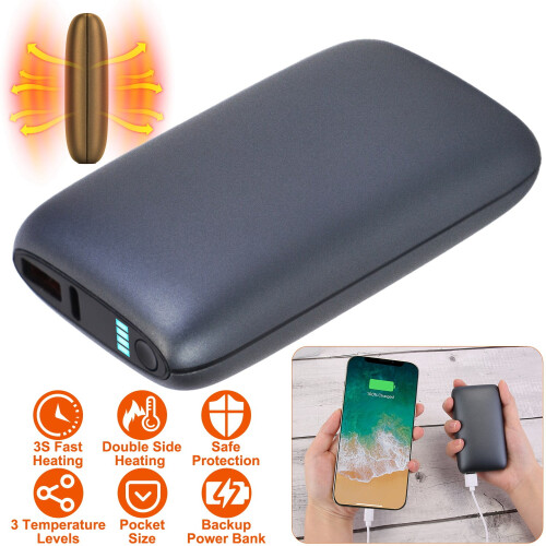 Hand Warmer Portable 10000mAh Dual-Side Rechargeable
