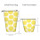 Yellow lemon-sliced pencil pouch for students, telescopic 4