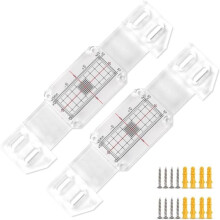 4X Wall Crack Monitoring Device Set Gauge with Hairline Cursor Redesigned Fixing Column Easy-to-Read Measurement Grid