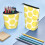 Yellow lemon-sliced pencil pouch for students, telescopic 5