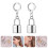 ITSELFER lock earrings punk style 1 pair 4