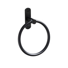 Liuanngg beach towel black perforated mounted towel ring 1