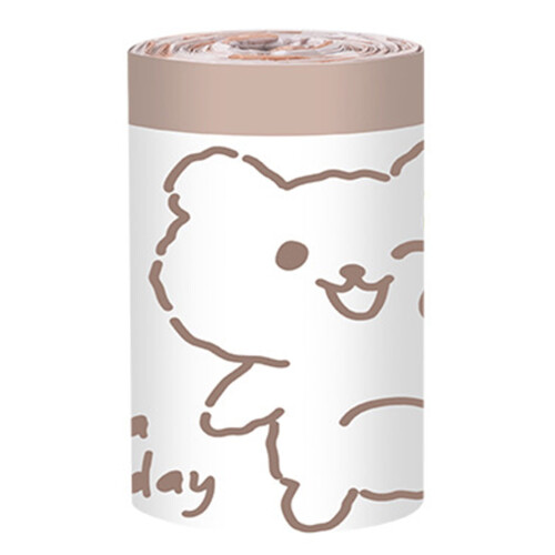 White Rabbit Print Trash Bags 4 Gallon Drawstring 60 Count