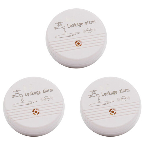 Water Leak Detector White 90 dB 3-Piece Set