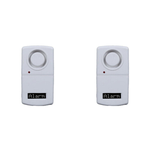 Vibration Detector Earthquake Alarm with LED Light 2 Pack