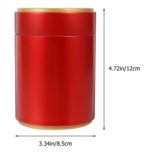 Tea Canister Tinplate Moisture-proof 1 Piece 1