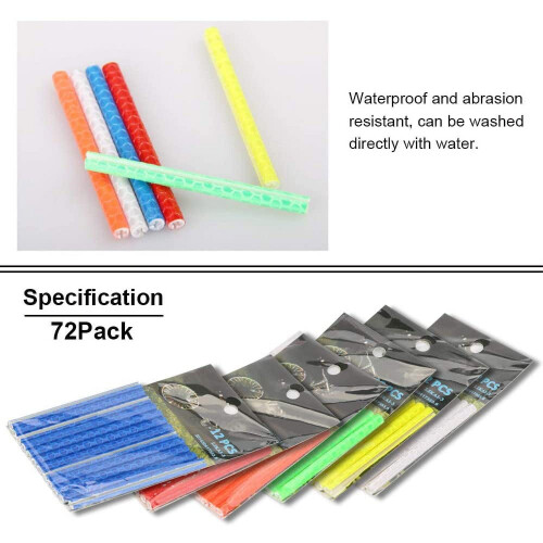 Bicycle Spoke Reflectors 6 Colors 72 Pieces 2