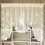 Floral Embroidery Sheer Lace Curtain Valance 1 Panel 1