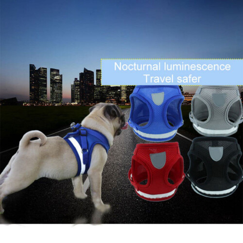 Dog harness nylon mesh small medium size 2