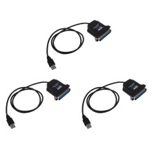 USB to Parallel 36-Pin Centronics Adapter Cable 3-Pack