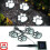 Solar Paw Print Lights Garden Path Decor 4 Pack 1