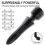 Happon handheld vibrating muscle massager white 1pc 3
