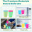 Kids Plastic Cups 8oz Unbreakable Stackable 24 Pack 6