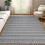 Haperlare woven grey area rug 5' x 7' 2