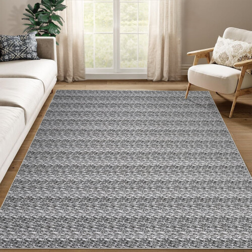 Haperlare woven grey area rug 5' x 7' 1