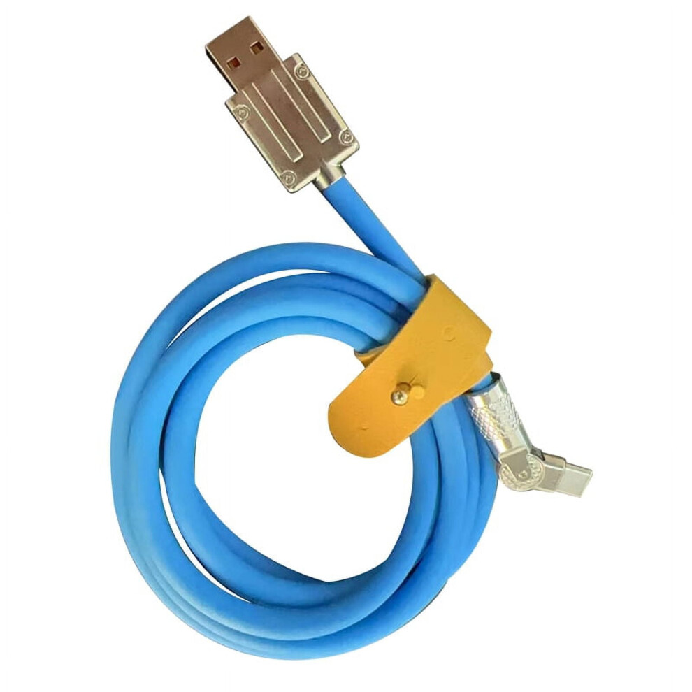 Type-C Liquid Silicone Charging Cable 120W 6A 1M Blue 9370362137234