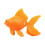 Artificial Aquarium Fish Orange Floating Decor 1pc 1