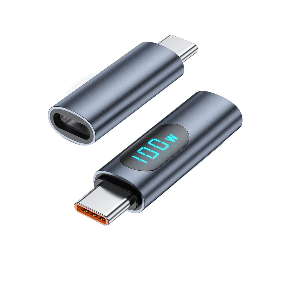 Usb-C Adapter With Led Display 100W Pd 2Pcs 9370362138132