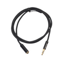 3.5mm stereo headphone extension cable black 1m